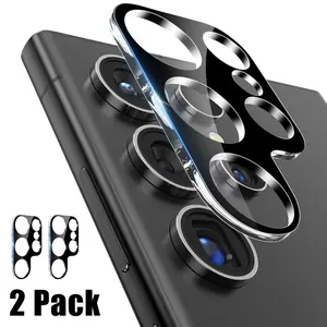 2-Pack Camera Lens Protector for Samsung Galaxy S25 Ultra, Tempered Glass, Ultra HD, 9h Hardness, Anti-Scratch, Case-Friendly Design, Accessories
