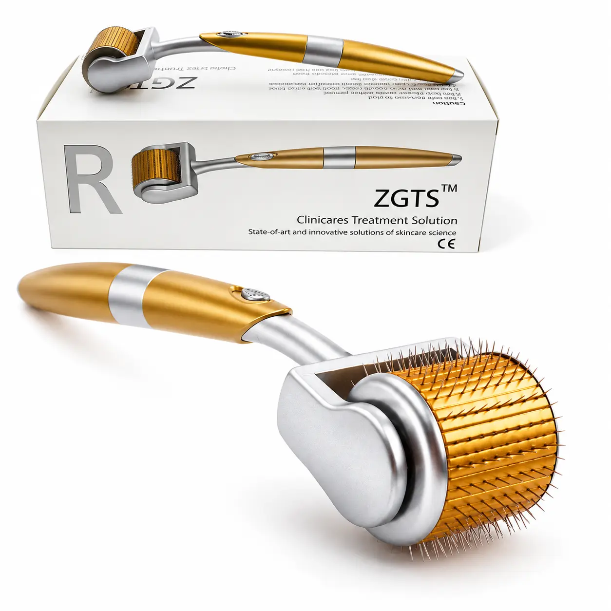 ZGTS Derma Roller Device - 1.5mm 192 Titanium Needles, Soothing Effect for Face/Scalp, Hair and Beard Care for Men and Women