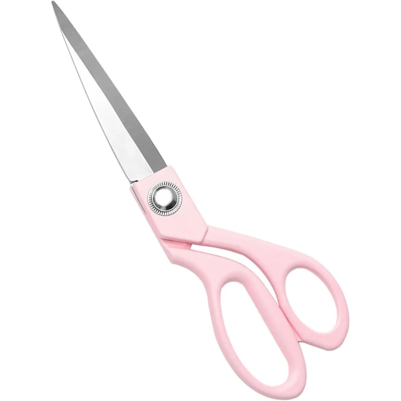 Women's 8-in Pink Fabric Scissors, Premium Stainless Steel Heavy-Duty Sewing Shears, Professional Tailor Dressmaker Tools for Home Office, Crafts