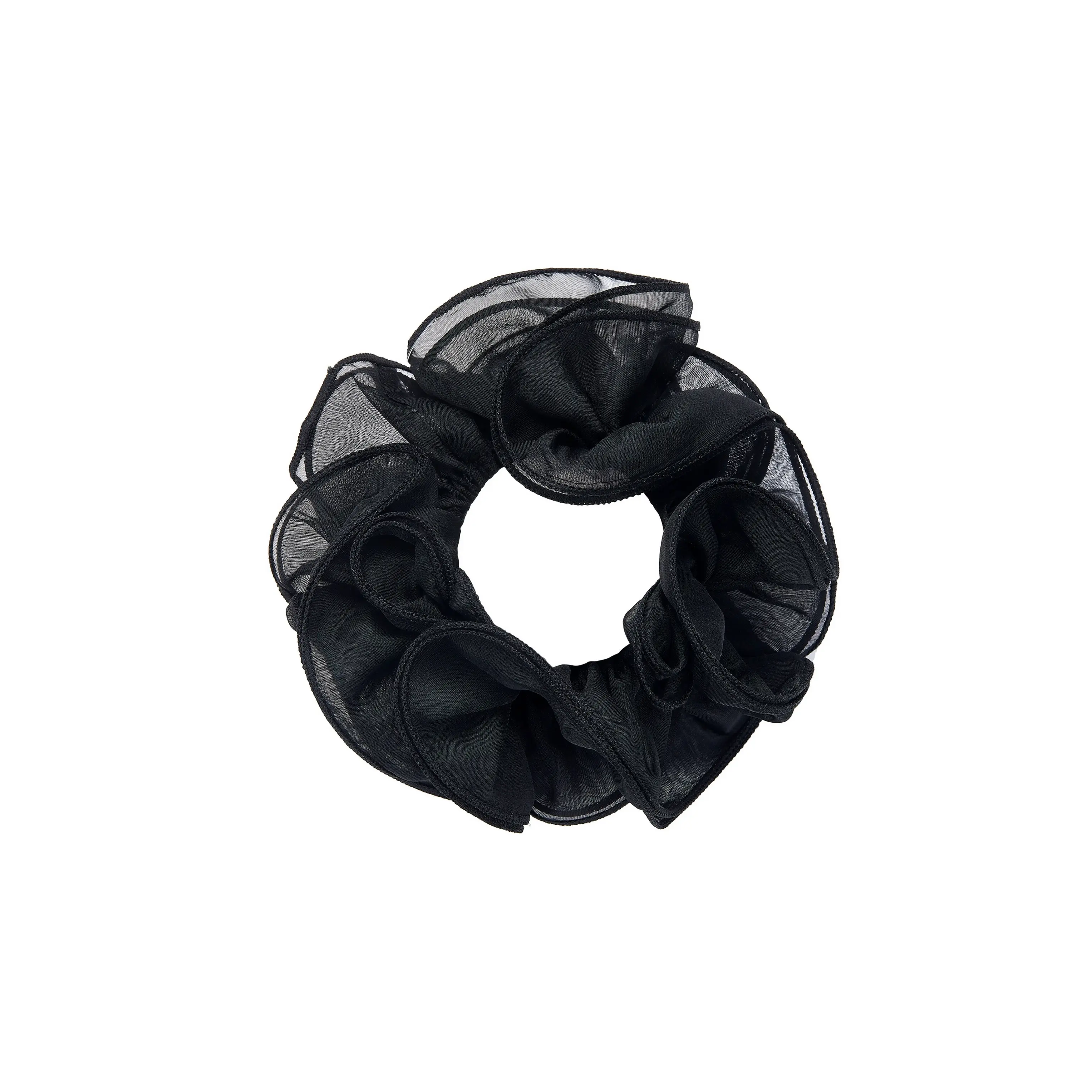 Nolita Ruffle Black Hair Tie