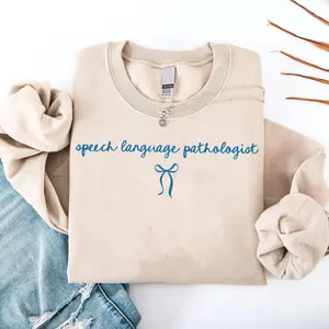 Coquette Speech Language Pathologist Sweatshirt, Slp SLpa Sweater, Therapist Crewneck, Gift For Her