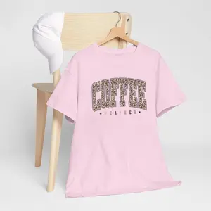 Leopard Coffee T-Shirt, Coffee Lover Shirt, Coffee Lover Gift, Retro Coffee Shirt, Soft Feel, Classic Look, Wardrobe Staple, For