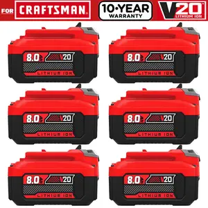 New 1-6X FOR CRAFTSMAN 20V Max V20 Lithium Ion 3.0/8.0Ah Battery Indicator CMCB206