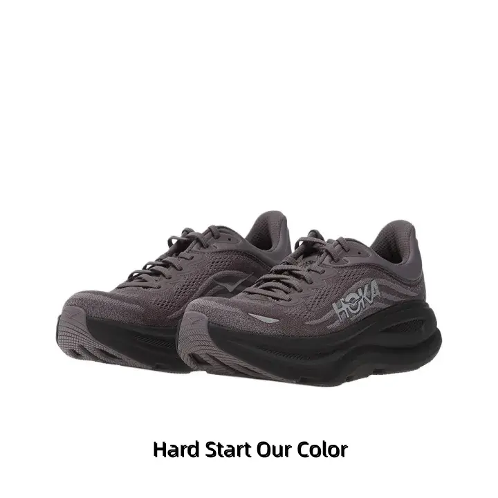Cloud Soft Road Running Trainers Dark Mauve All Black Breathable Mesh Daily Jogging Shoes