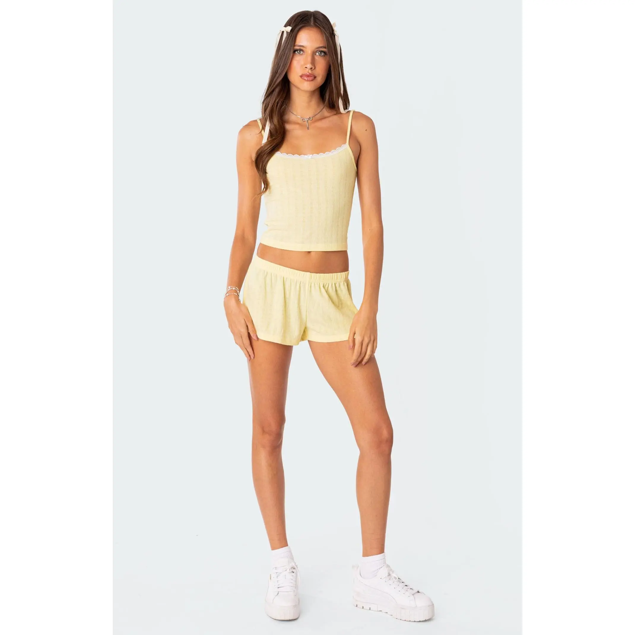 Edikted Women's Irene Pointelle Tank Top