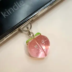 Juicy Peach Kindle, E-reader, Phone Dust Plug/Charms - USB-C compatible