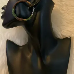 Denim & Camo Hoop Earrings