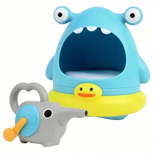 Shark Bubble Machine, Bathroom Toy, Manual Bubble Blower, Fun and Safe Bath Experience, Suitable for Boys and Girls Parties