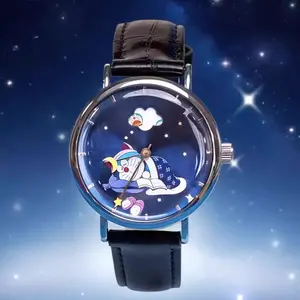 【New Year】MINISO Doraemon Watch Collaboration Series Blind Box Anime Merchandise Cute Wristwatch Trendy Toy Birthday Gift, Exquisite Design, Beautiful Patterns  075
