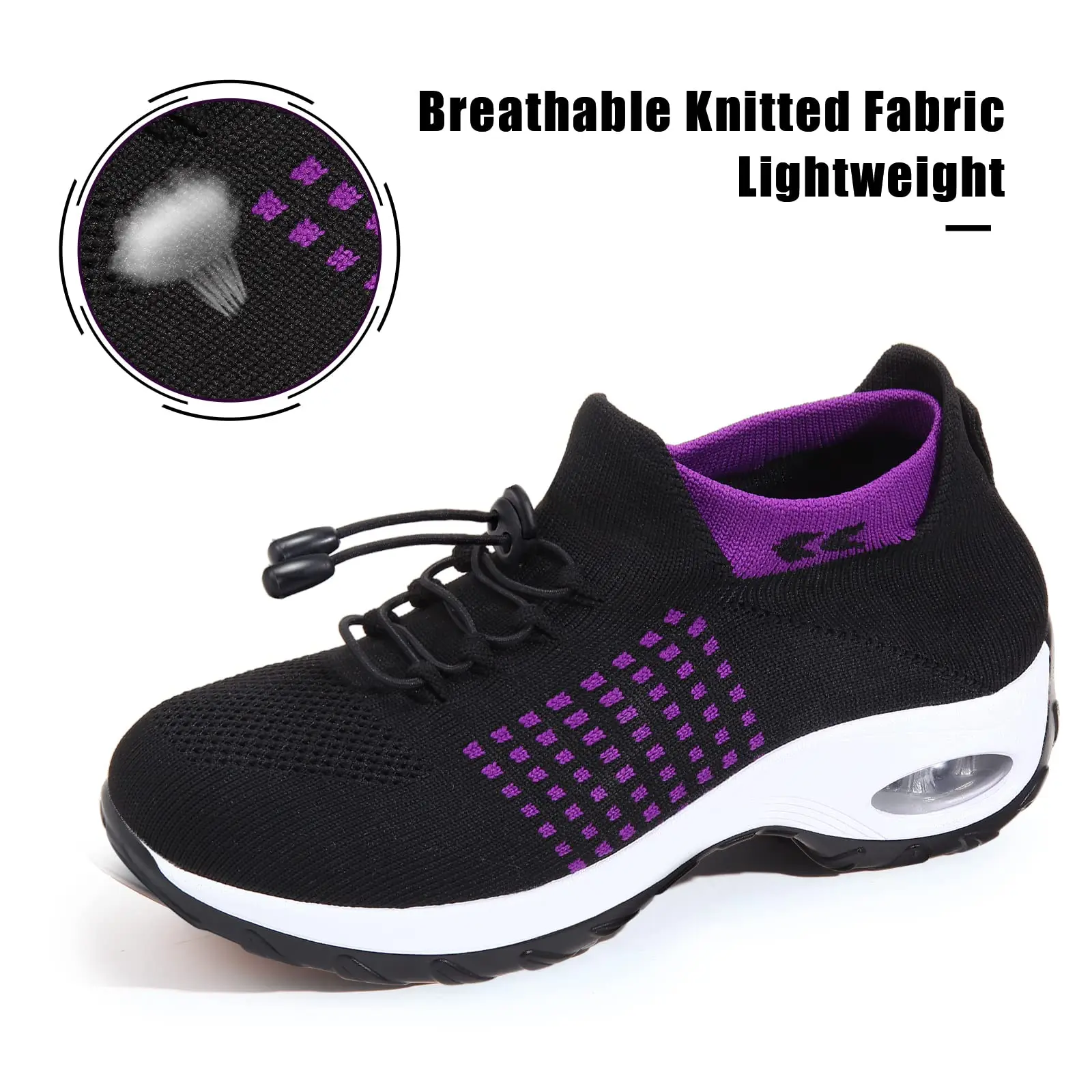 Women's Orthopedic Air Cushion Shoes  Casual Running Sneakers Breathable Walking Shoes Anti-slip Sneakers Comfortable Thick Bottom Shoes