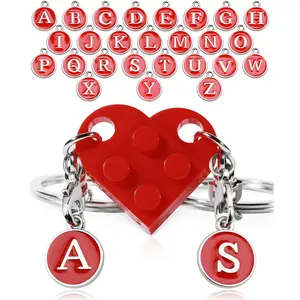 Couples Heart Keychain Set - Perfect Valentine's Day Gift for Boyfriend & Girlfriend,  Ideal for Friends