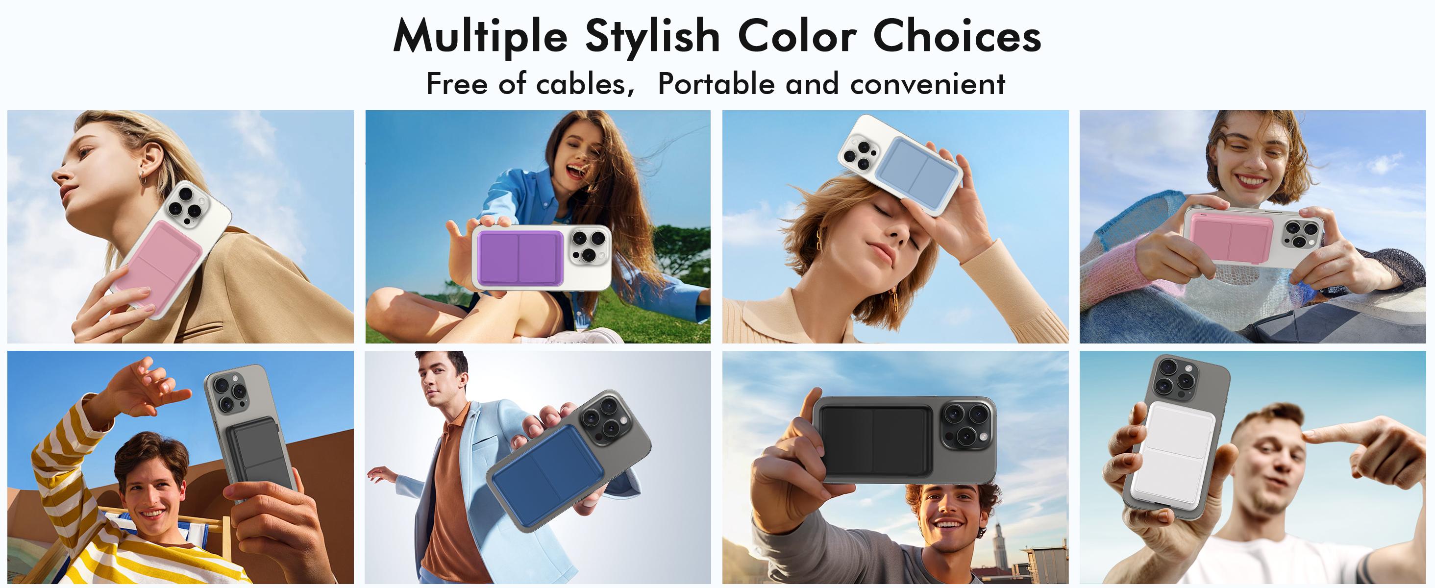 10,000mAh Magnetic Wireless Power Bank with LED Display | 22.5W Fast Charging MagSafe Battery Pack with Stand | Compatible with iPhone 17/16/15/14/13/12 Series | Portable Charger