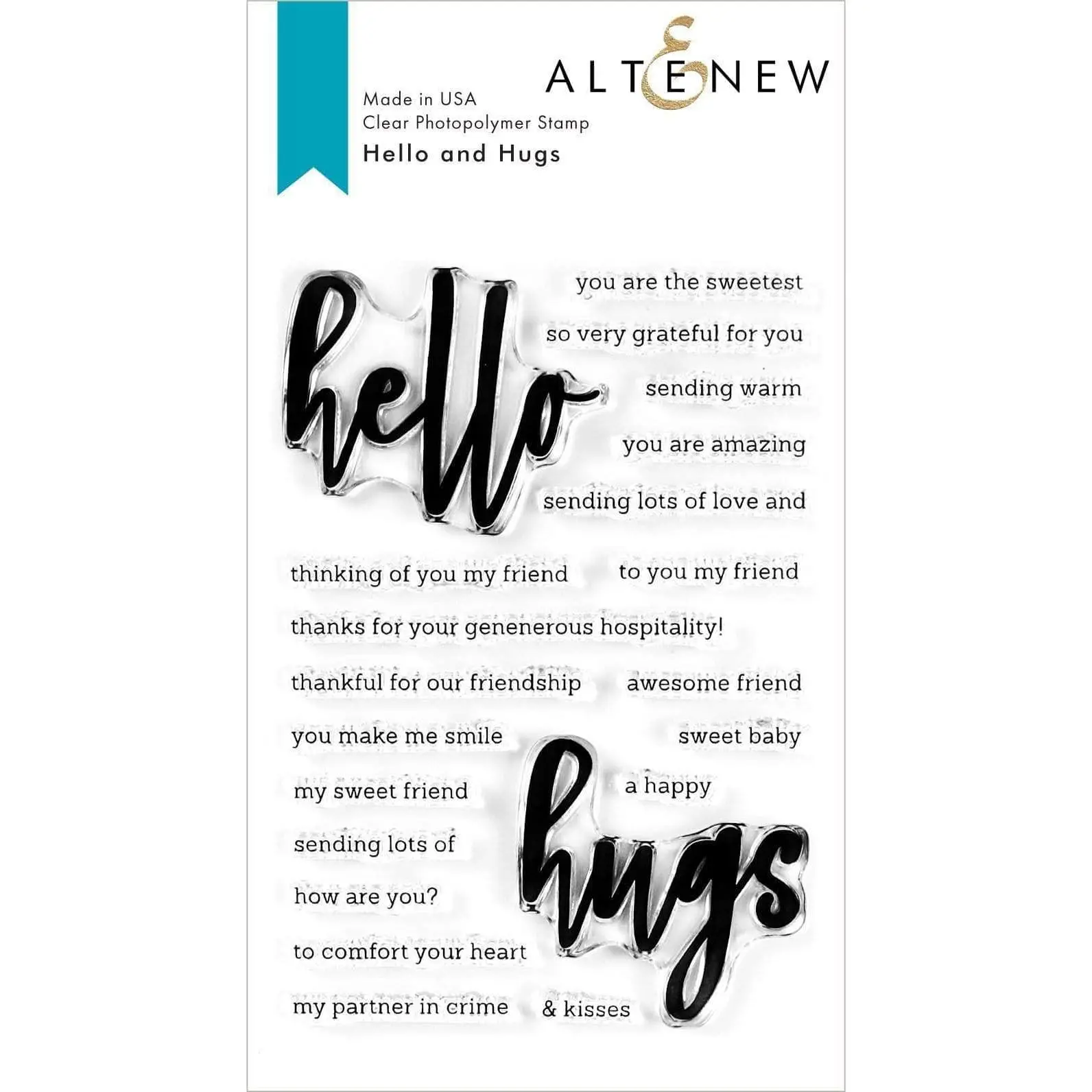 Hello and Hugs Stamp Set Hello and Hugs Stamp Set