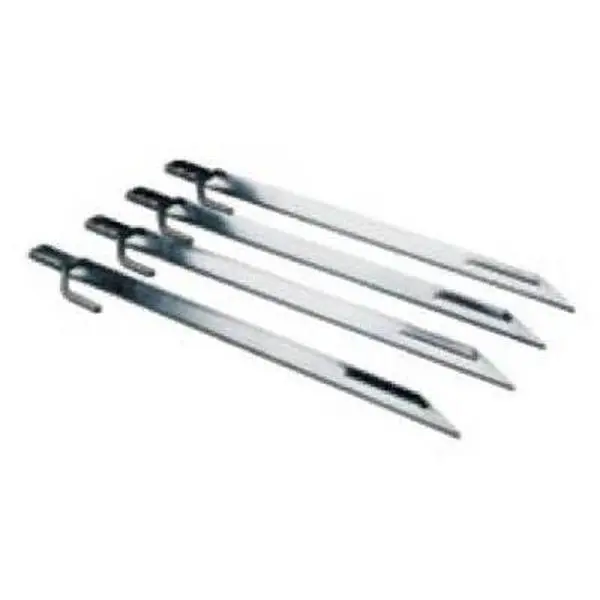 Coleman 12 in. Plated Steel Tent Stake - 4 Pack, Heavy Duty Camping & Hiking Tent Accessory, Four Pack
