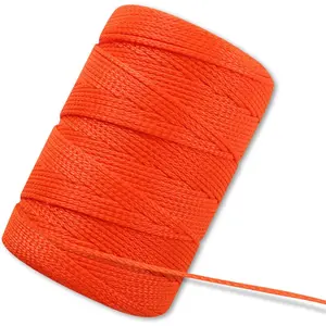 Mason Line #18, 500 Ft Orange String, Construction Twine for Gardening & Masonry