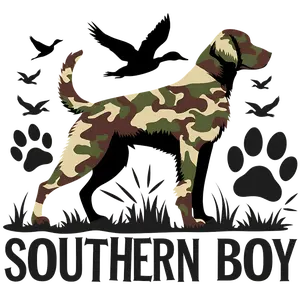 Southern Boy Dog  2 Design To Choose from Direct To Film Print, DTF Print, Ready To Press Print For T-Shirts