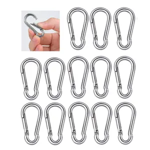 20 count Small Carabiner Ciip, 1.57inch Mini Carabiners Clips, M4 Spring Snap Hook Heavy Duty, Locking Carribenares for Climbing Hiking Camping Fishing (M4-1.57inch)