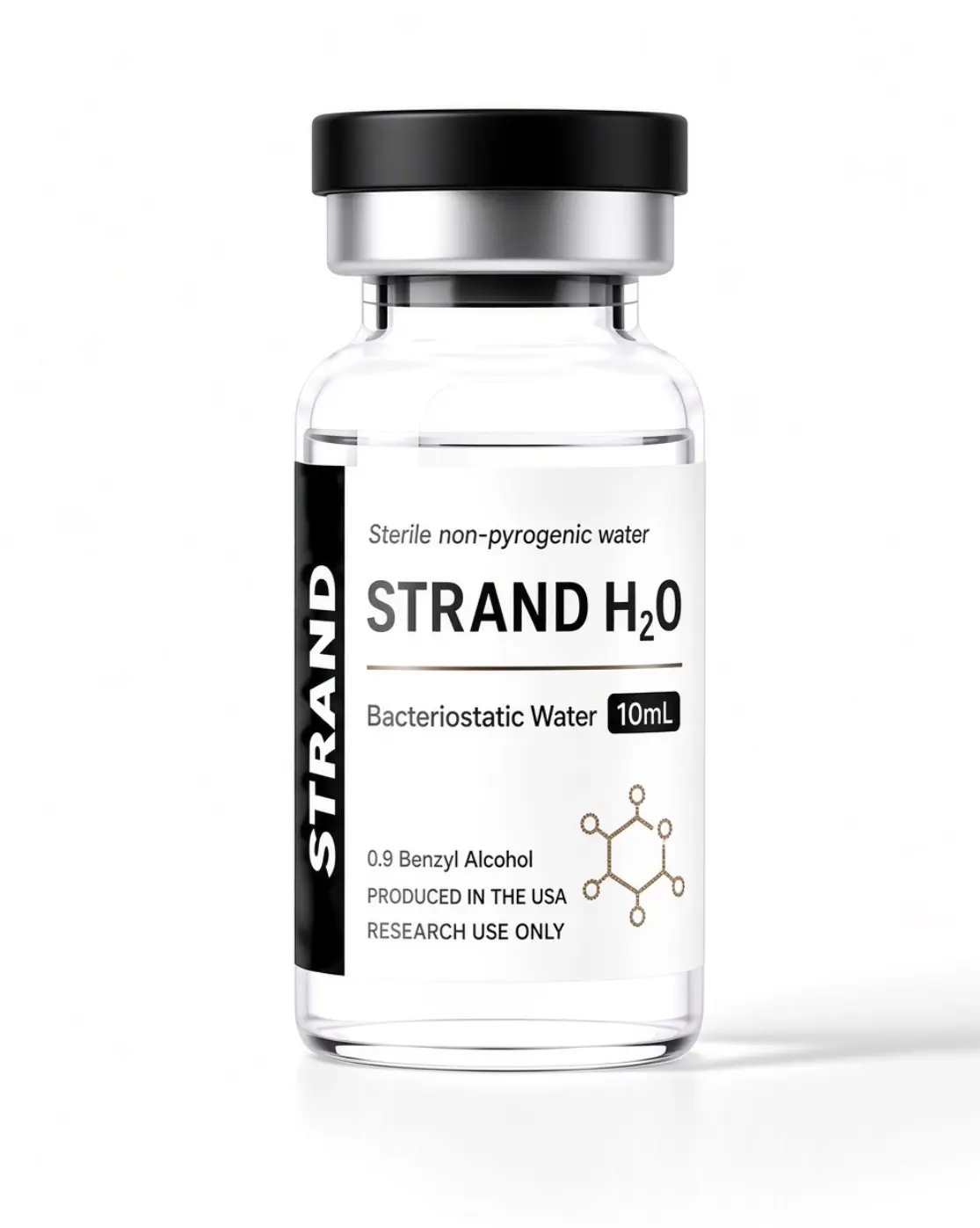 Sterile Bacteriostatic Water (BAC Water), 10 mL RESEARCH USE ONLY