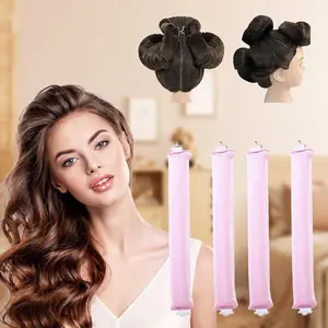 Heatless Hair Curler Set, 4 Counts/set No Heat Hair Curler, Sleeping Hair Curling Tool, Hair Styling Tool for Women & Girls, Heatless Curlers