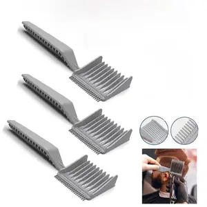 Hair Fade Comb Set, 3 Counts Professional Hair Styling Comb, Heatless Hair Styling Tool for Home Salon, Comb Design Barber Accessories, Hair Care Tool