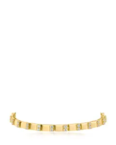 CZ and Alternating Bar Bracelet