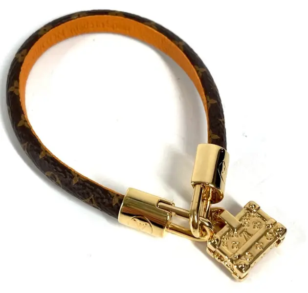 Pre-owned Louis Vuitton M8011F Monogram Mini Trunk Bracelet J8061915