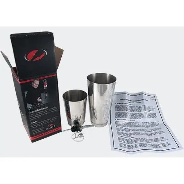 Dean Serneels Ingeniously Designed Floating Tin Cocktail Shaker Set - 16 oz-28 oz Capacity, 285 Metal Pour Spout, Bar & Kitchen Utensils, Behind the Bar Use, Bonus Easy-to-Learn Magic Tricks, Easy-To-Learn Tricks