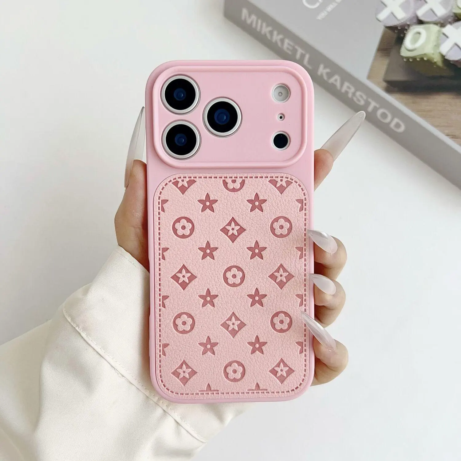 Faux Leather Phone Case for iPhone 17/16/15/14/13 Pro & Pro Max (1pc) - Minimalist, Elegant, Trendy Luxury Cover, Drop-Proof Shockproof Protection, Ideal Gift for Women, Perfect for iPhone Series Birthday Holiday Presents