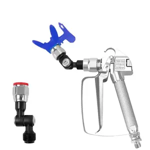 Airless Paint Sprayer Swivel Joint, 7/8 in F to 7/8 in M Adapter, 360° Rotating Stainless Steel Connector, High Pressure Hose Fitting for Spray Gun（1/4inch）