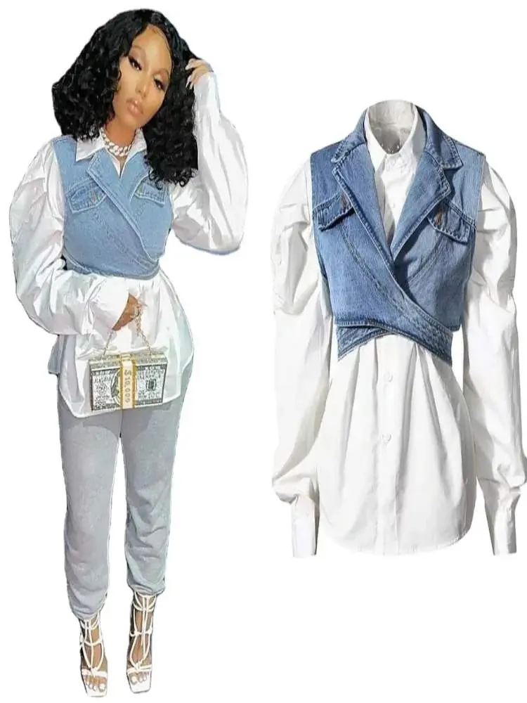  BLOUSE VEST DUO