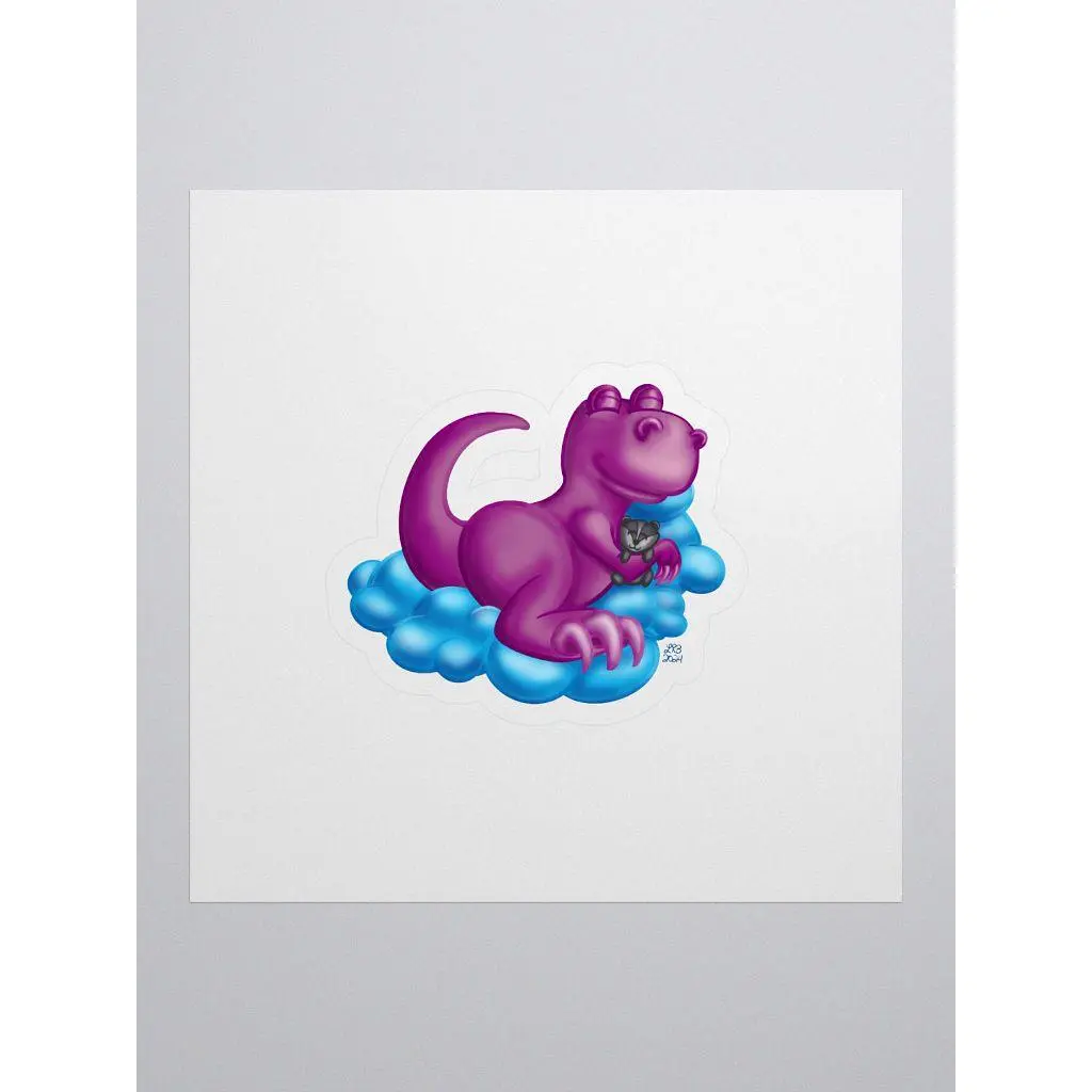 Sleepy Dino Sticker