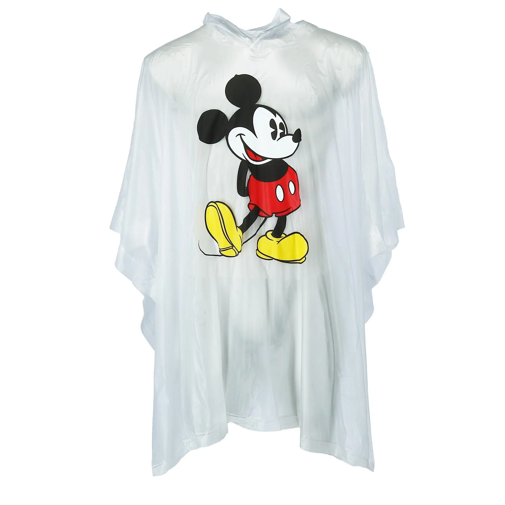 Jerry Leigh Disney Classic Mickey Mouse Waterproof Raincoat - Full Body Cover Travel Rain Poncho