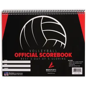 Score Right  Rally Scoring Volleyball Scorebook