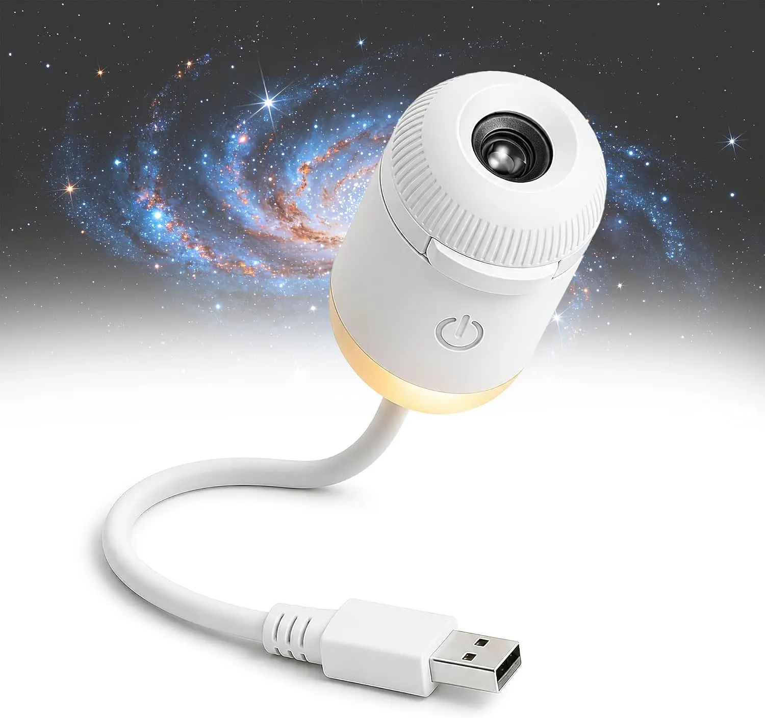 Galaxy Star Light Projector 2-in-1 Projector Light with 24 Projection Films | 360° Adjustable Galaxy Star Projector, USB Eye‑Caring LED, for Car and Bedroom Adults Home Ceiling