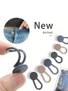 6pcs Elastic Button Waist Extender for Men Women Pants Shorts Skirts Jeans, All Seasons, Adjustable Waistband Extension, Comfortable Fit
