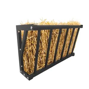Heavy Duty Carbon Steel Wall Mount Hay Feeder Rack – Large Capacity, Rust Resistant, Easy to Install – Ideal Hay Holder for Horses, Goats, Cattle, Sheep, Rabbits, Livestock – Indoor/Outdoor Farm & Garden Use