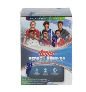 X 2(TWO) Packs of 2025-26 Topps UEFA Club Competitions Soccer 7-PACK Blaster BOX