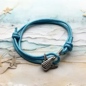 Nylon Rope Ocean Bracelet | Adjustable Size | Whale Shark Charm