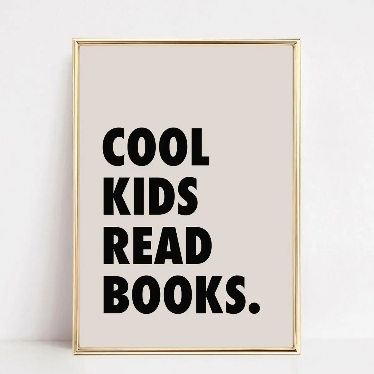 Cool Kids Read Books Poster, Kids Reading Nook Wall Decor, Classroom Print D