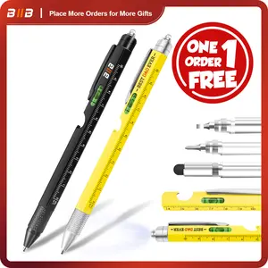 [1 Order = 1 Free Pen] BIIB Valentines Day Gifts for Him, Gifts for Men 9 in 1 Multitool Pen,  Birthday Gifts for Men, Mens Gifts for Dad Him Husband, Dad Gifts from Daughter Son, Personalized Gifts Ideas, Tools Cool Gadgets