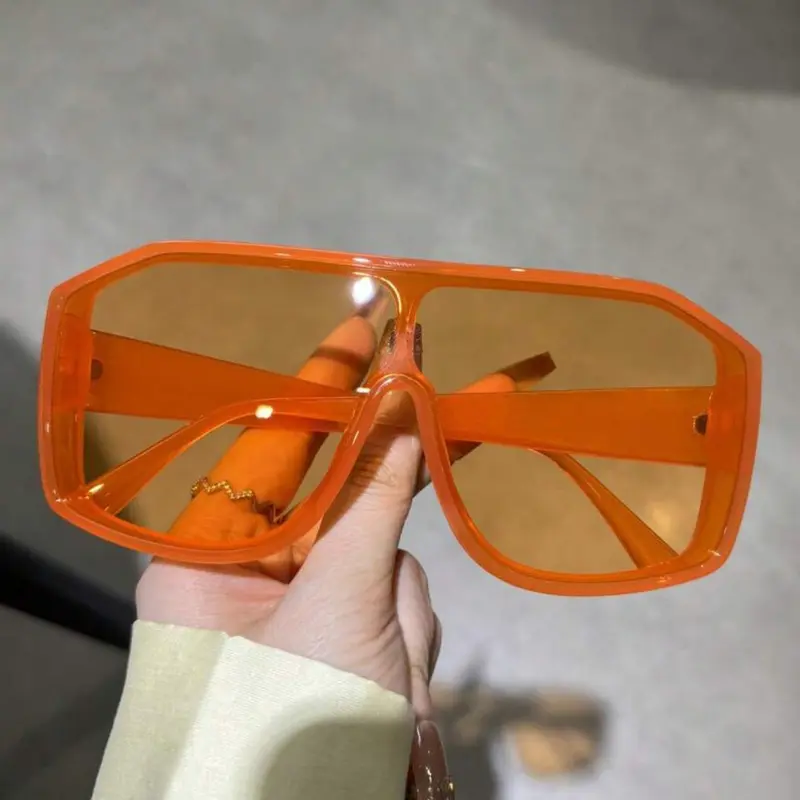 Vintage Y2K Style Orange, Trendy Casual Sunglasses Frames for Women, Fashion Accessories for Everyday Use and Outdoor Activities, Trendy Beach Eyewear, Fashionable Frames Sunglasses