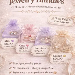 Curated Chaos Jewelry Bundles (1, 3, 5, or 7 Pieces) Random Assorted Set -CUTE BUNDLE-