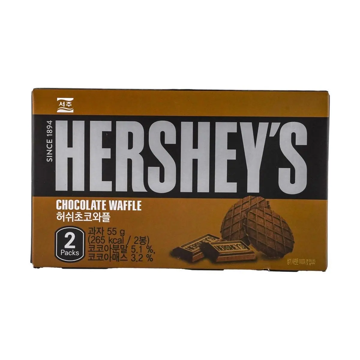 HERSHEY'S KOREA Chocolate Flavor Waffle 1.9 oz HERSHEY'S KOREA Chocolate Flavor Waffle 1.9 oz