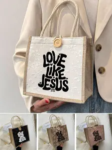 God Is Good Love Like Jesus Crossbody Shoulder Bag, Adjustable Strap, Casual Style, All Seasons, Perfect Gift for Grandma/nana