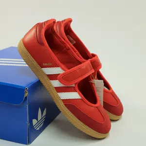 Adidas Samba Jane Better Scarlet White Gum Women's Sneaker - Authentic Brand New Shoes JQ6446