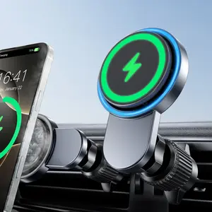 Car Phone Holder Wireless Charging Magsafe Magnetic Cooling Car Navigation Stand, New Model, Essential Accessory for Drivers