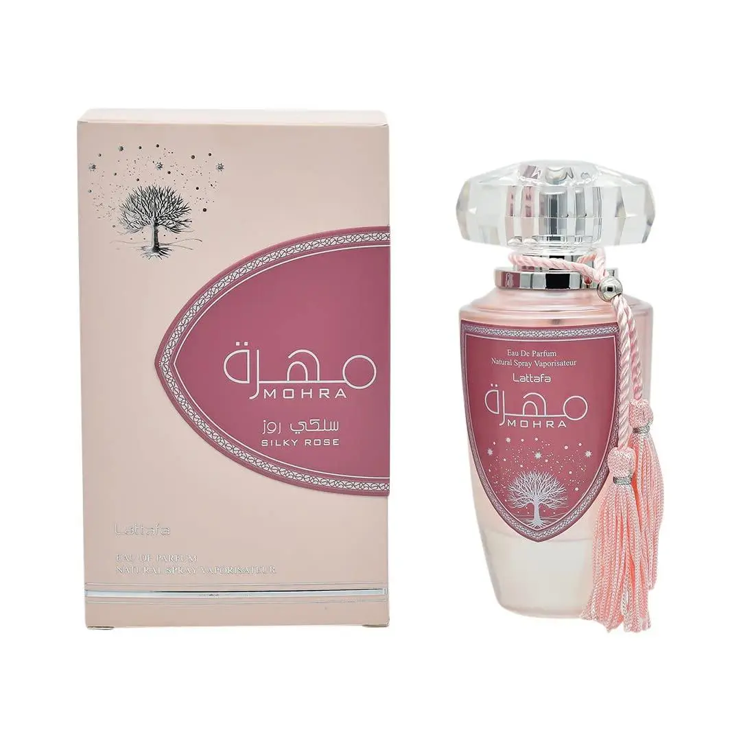 LATTAFA MOHRA SILKY ROSE PERFUME For Women 100ml | Extra Long Lasting Luxury Perfume Scent | Eau De Parfume | All Day Fragrance |