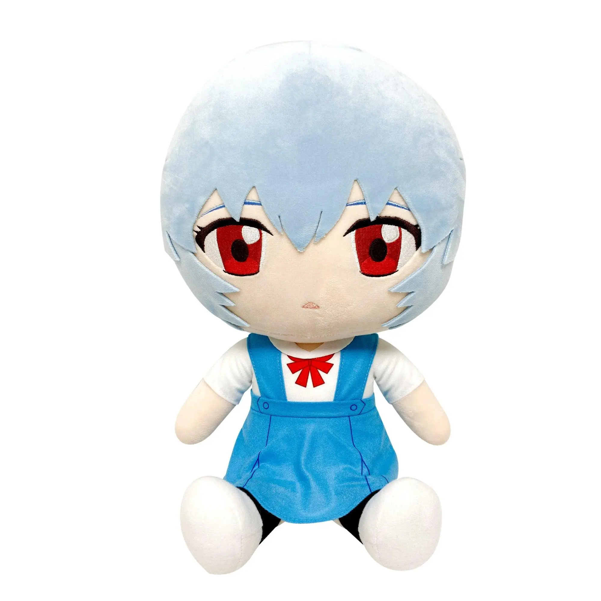 EVANGELION NEW MOVIE - REI UNIFORM SITTING PLUSH 12" H