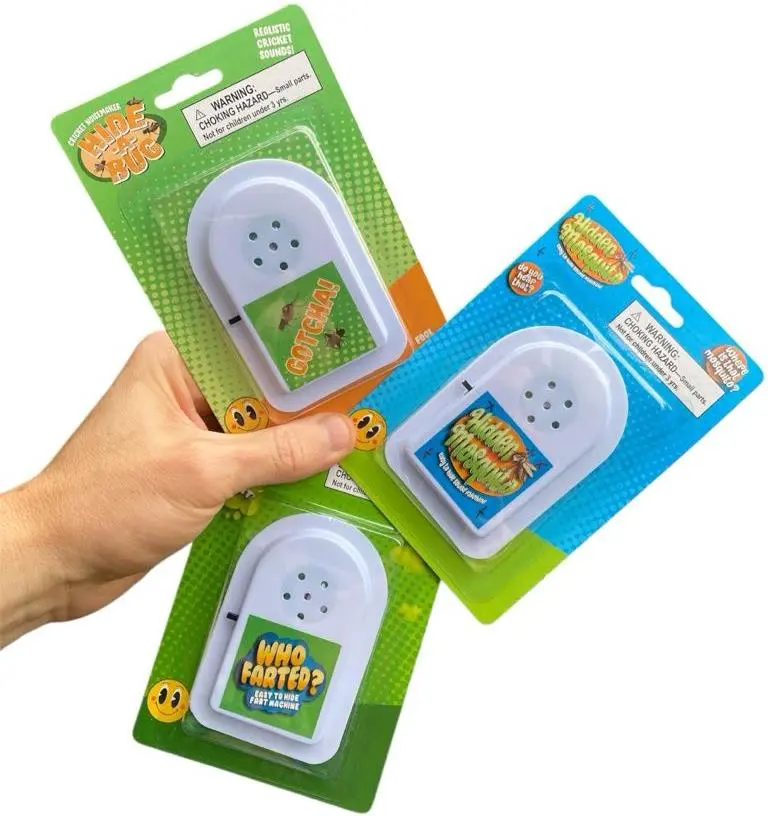 SET OF 3 Hide Cricket • Fart • Mosquito Bug Prank Gag Joke Sound Noisemakers 💨