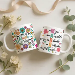 Spanish Madre Mug, Floral Mama Coffee Mug 11oz 15oz, Mother’s Day Gift for Mom